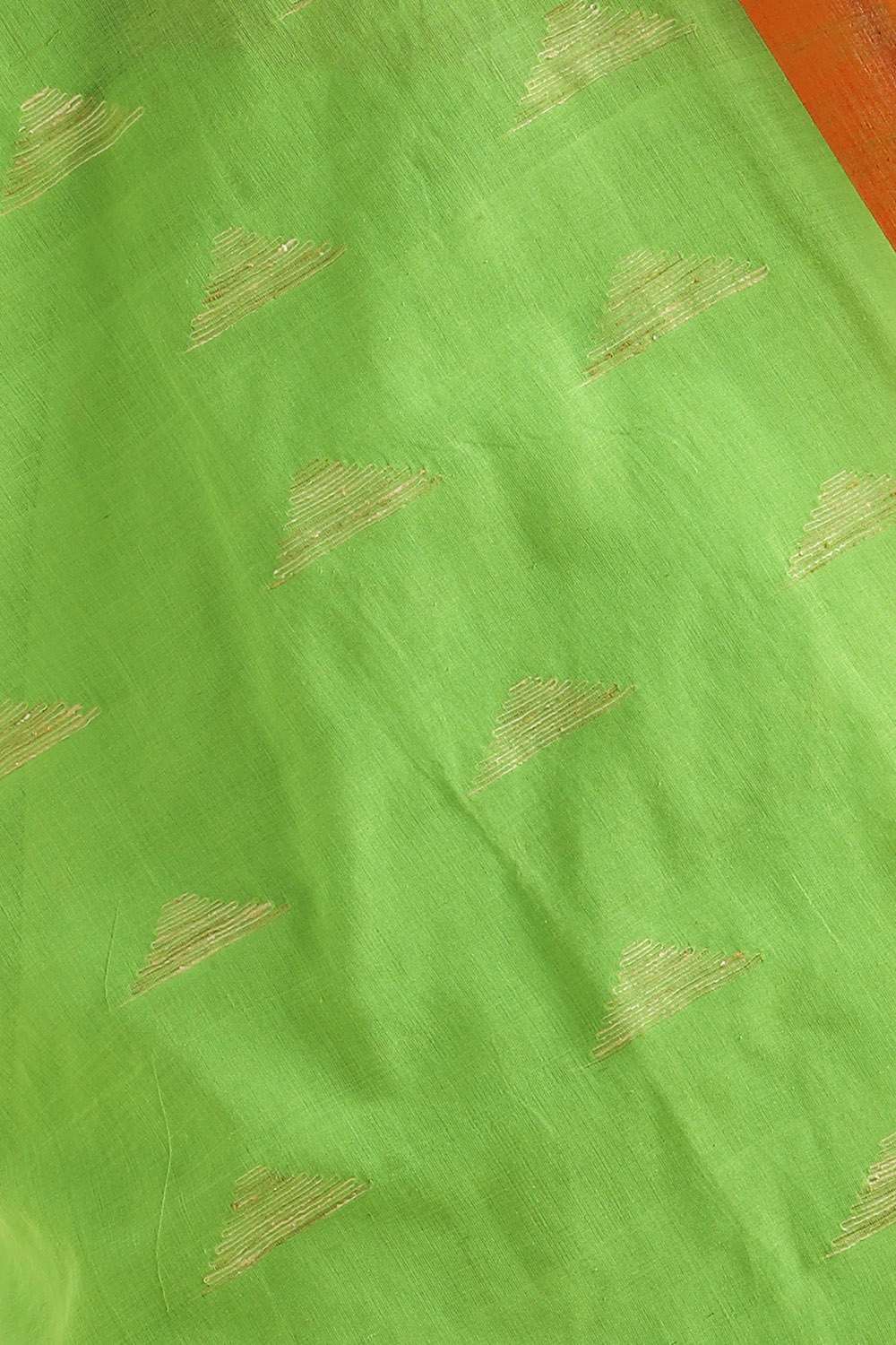 Green Pure Cotton Jamdani Saree image number null