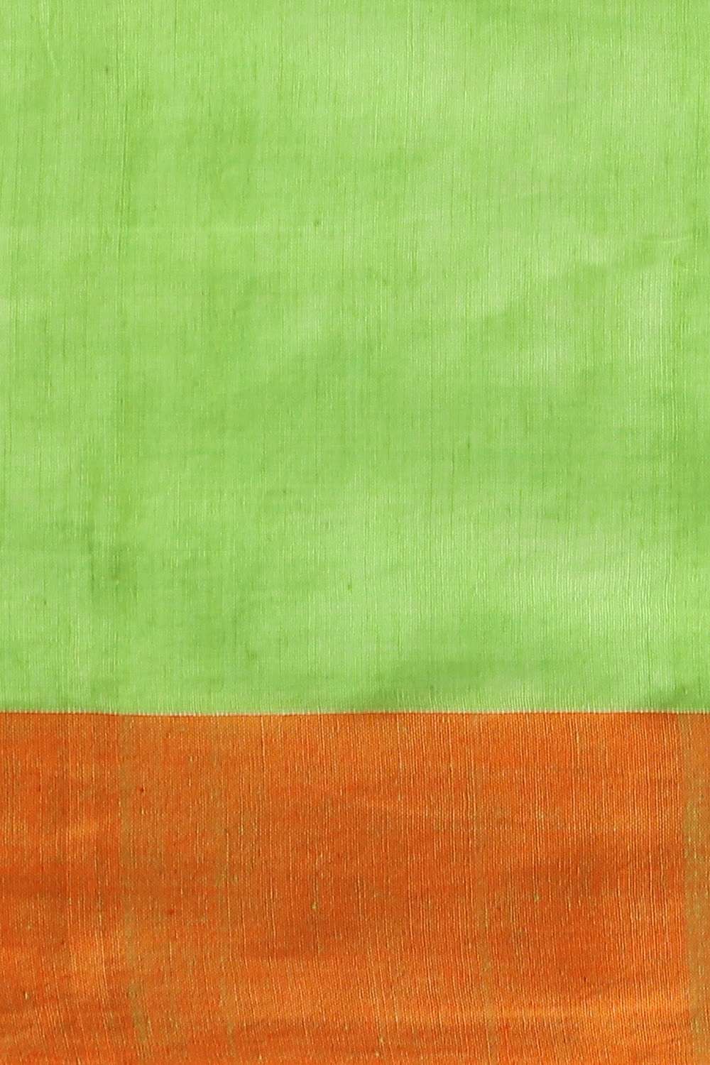 Green Pure Cotton Jamdani Saree image number null