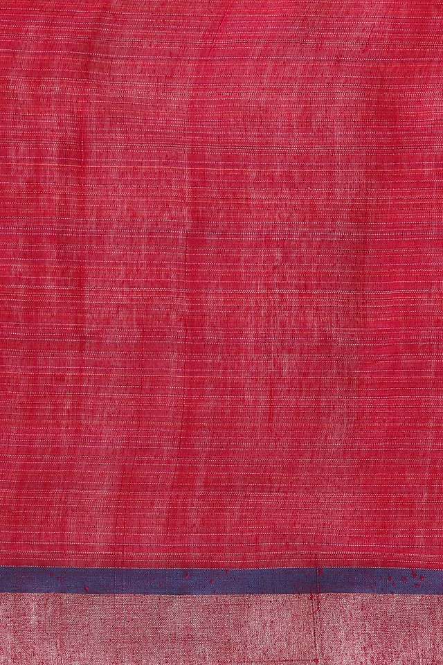 Multicolored Pure Silk Linen Bengal Saree thumbnail image number null