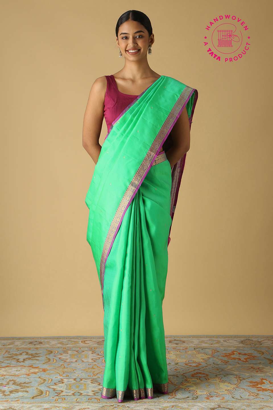 Green Pure Silk Kanjivaram Saree