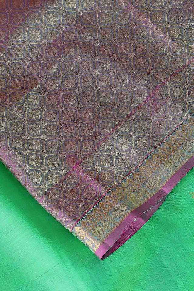 Green Pure Silk Kanjivaram Saree thumbnail image number null