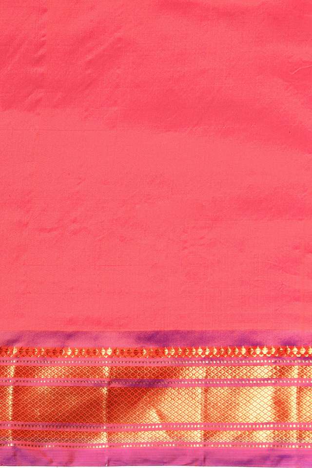 Pink Pure Silk Paithani Saree thumbnail image number null