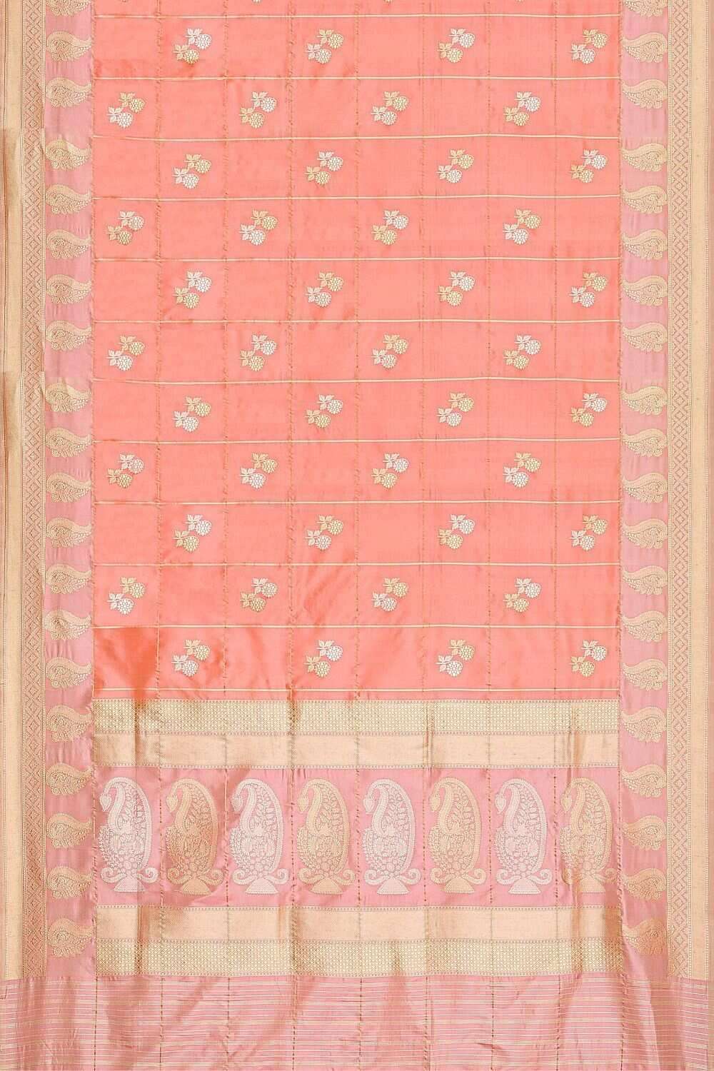 Light Pink Pure Banarasi Silk Sarees image number null