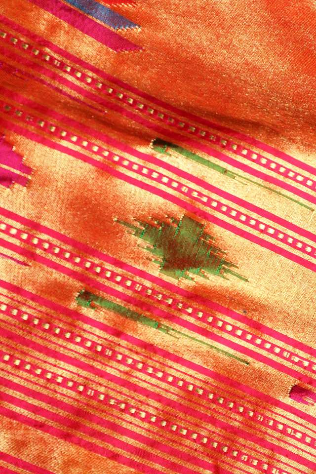 Pink Tapestry Pure Silk Paithani Saree thumbnail image number null