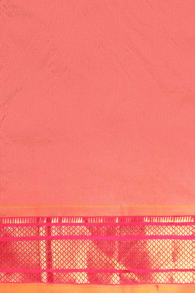 Pink Tapestry Pure Silk Paithani Saree thumbnail image number null