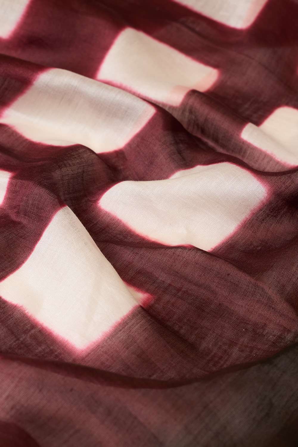 Black Pure Silk Cotton Clamp Dye Saree image number null
