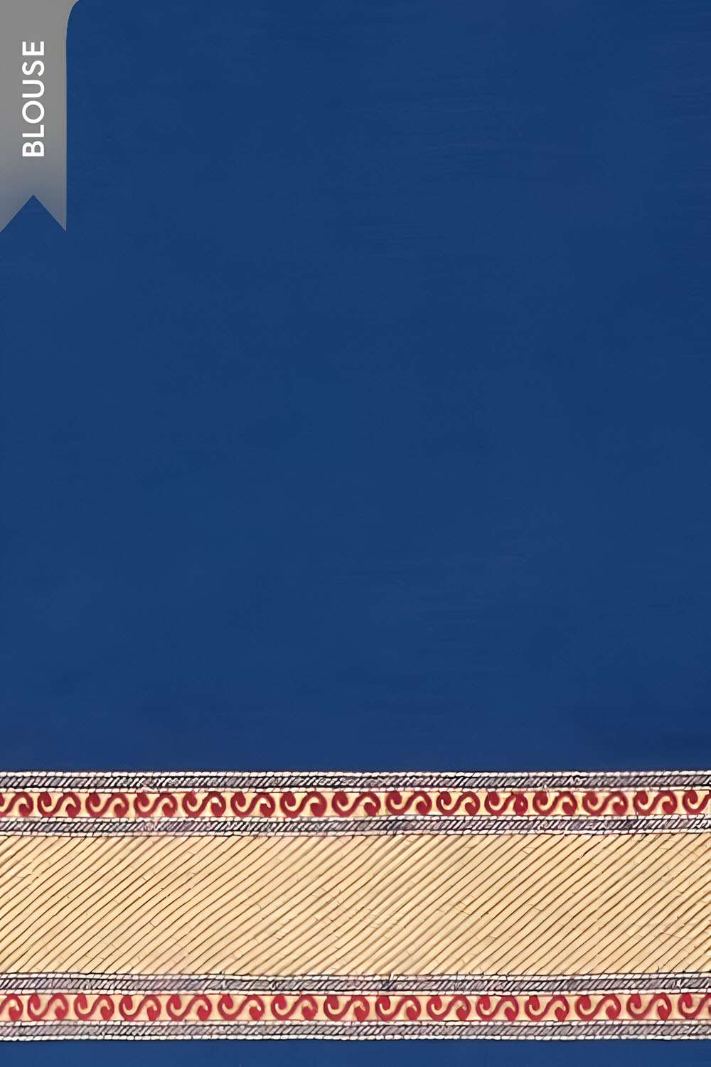 Dark Blue Pure Silk Kadwa Banarasi Saree image number null