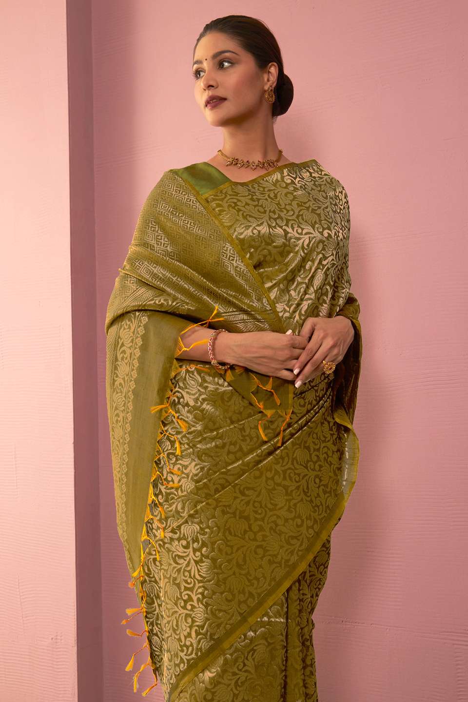 Green Woven South Pure Silk Cotton Saree