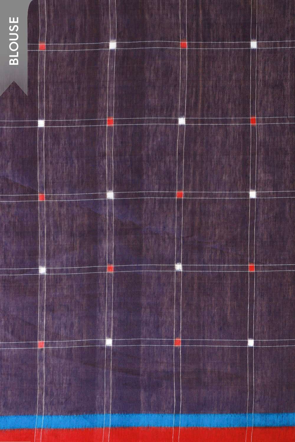 Violet Pochampalli Pure Silk Linen Ikat Saree image number null