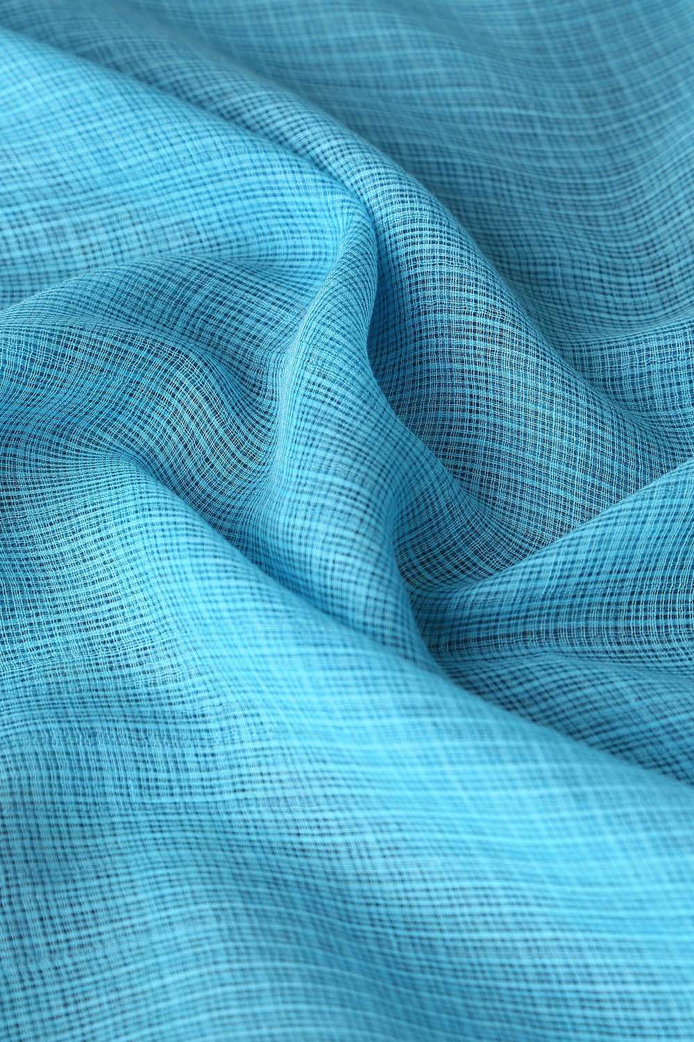 Light Blue Pure Silk Kota Printed Saree image number null