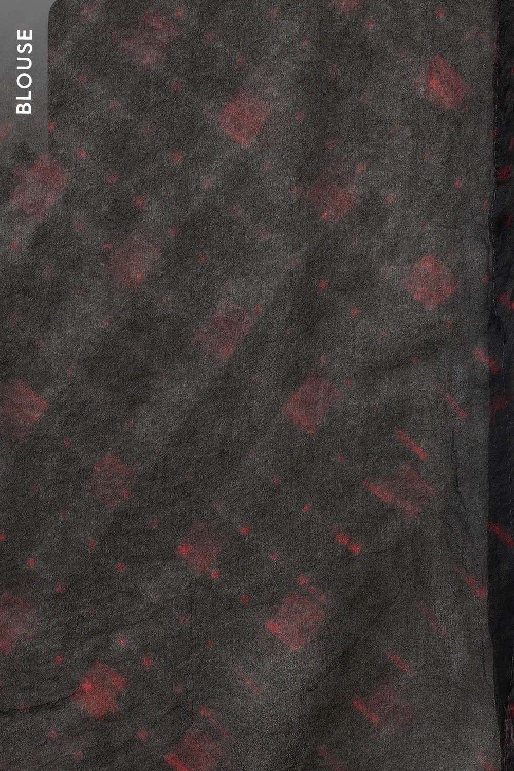 Black Rajasthan Pure Silk Georgette Tie & Dye Leheriya Saree image number null
