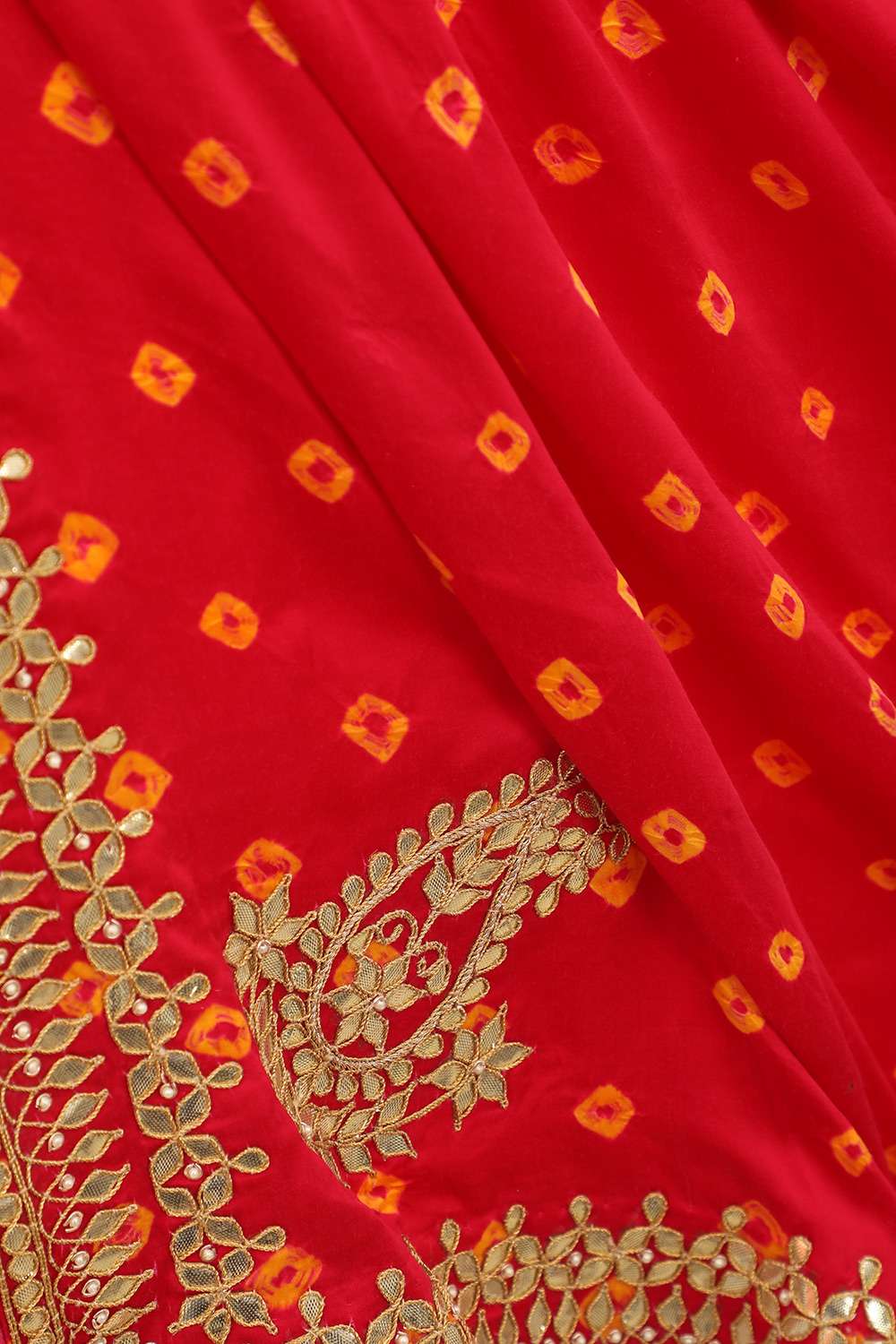 Pink Rajasthan Viscose Tie and Dye Saree image number null