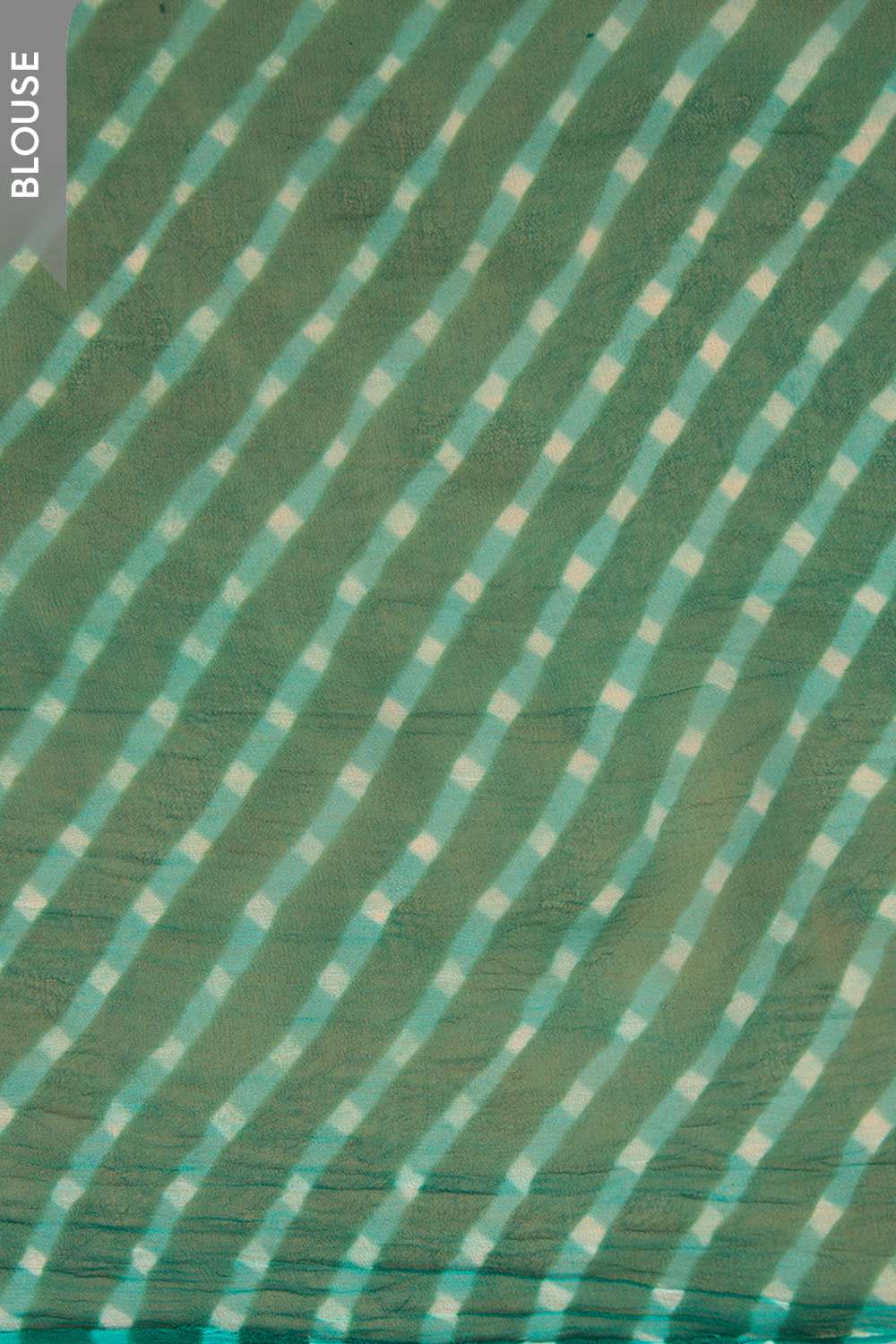 Green Pure Silk Georgette Tie And Dye-Lehariya Saree image number null