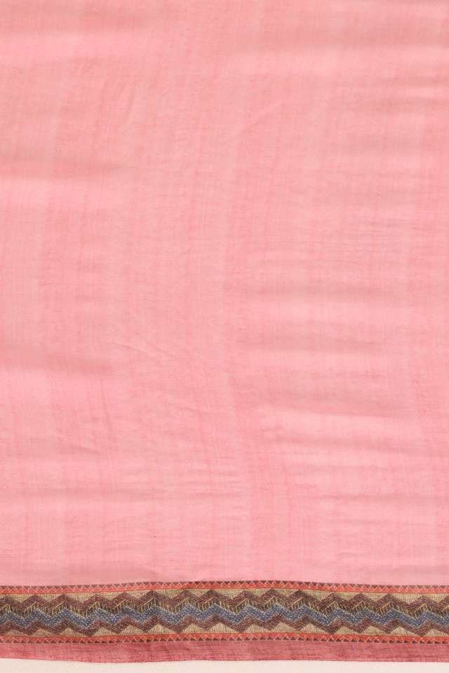 Pink Gujarat Printed Viscose Georgette Saree thumbnail image number null