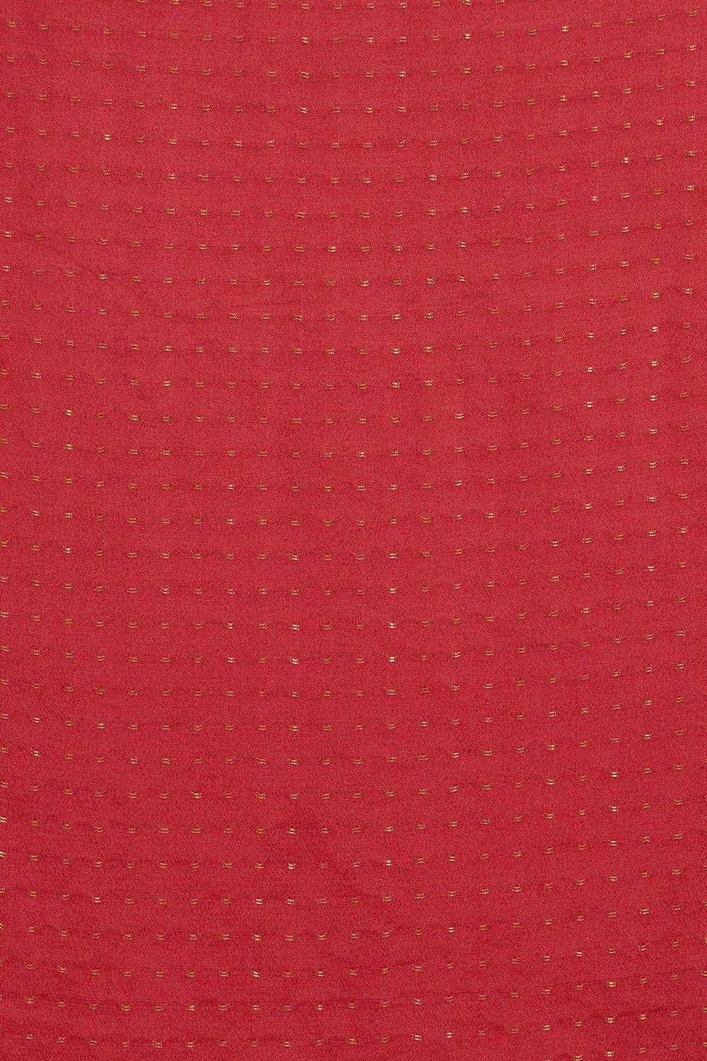 Light Red Pure Chiffon Embroidered Saree image number null