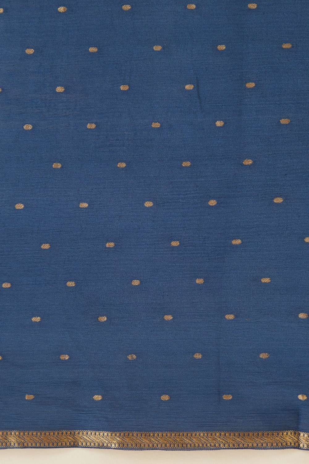 Blue Pure Silk Chiffon Woven Saree image number null