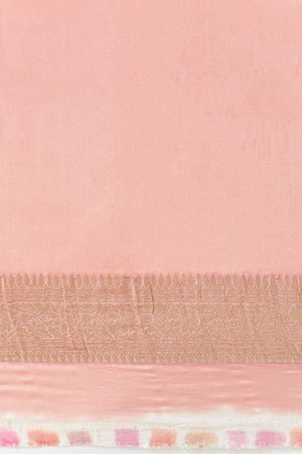 Light Pink Pure Crepe Embroidered Saree image number null