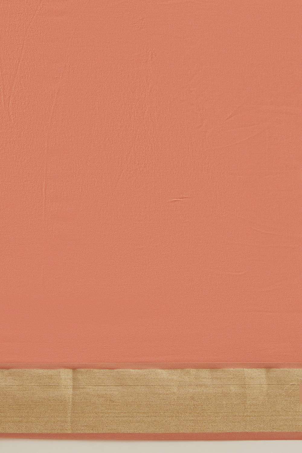 Light Orange Pure Georgette Woven Saree image number null