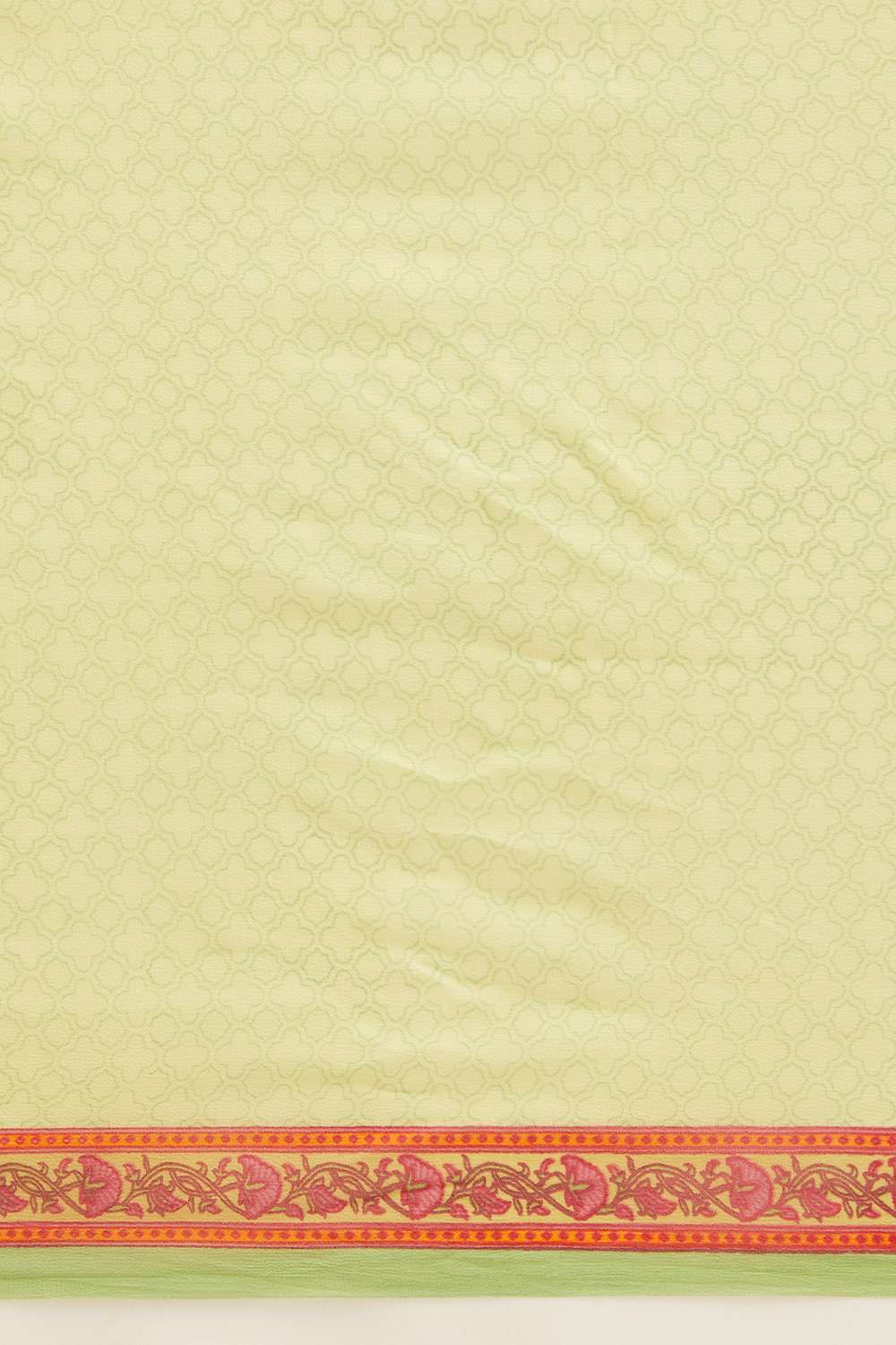 Light Green Viscose Georgette Printed Saree image number null