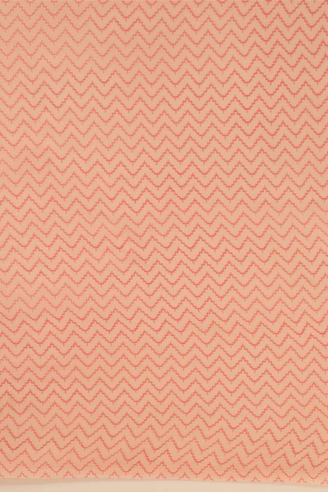 Light Pink Viscose Georgette Block Printed Saree thumbnail image number null