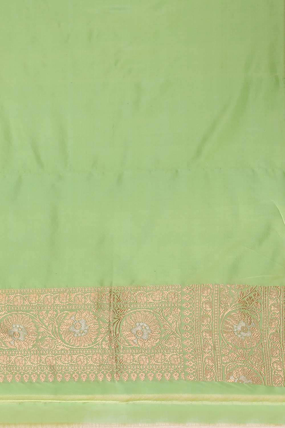 Green Pure Silk Woven Banarasi Saree image number null