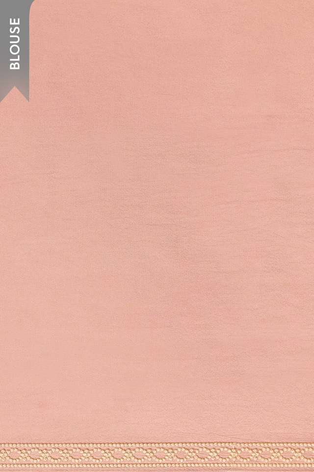 Light Pink Banarasi Viscose Organza Embroidered Saree thumbnail image number null