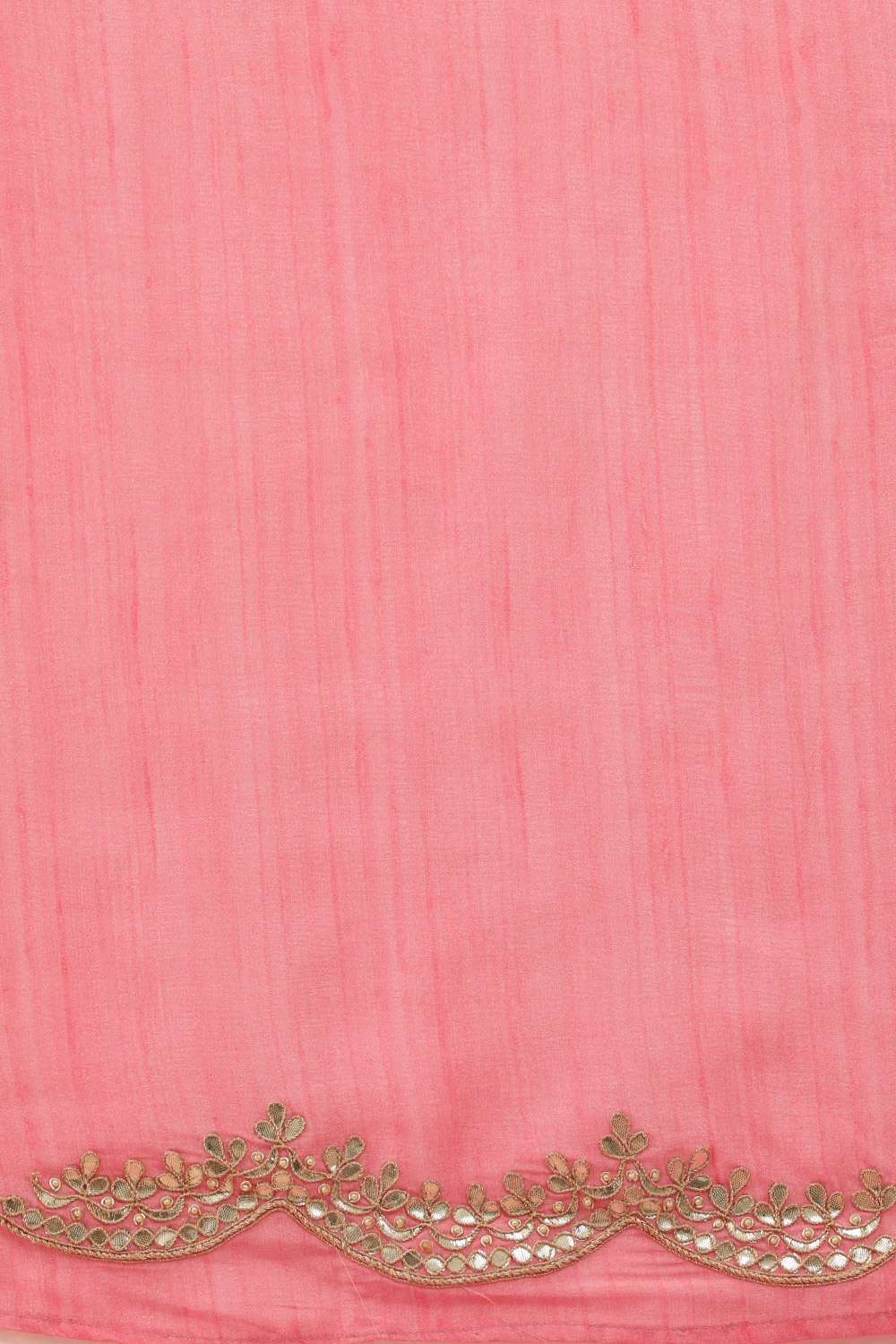 Pink Viscose Luxe Embroidery Saree image number null