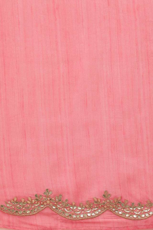 Pink Viscose Luxe Embroidery Saree thumbnail image number null
