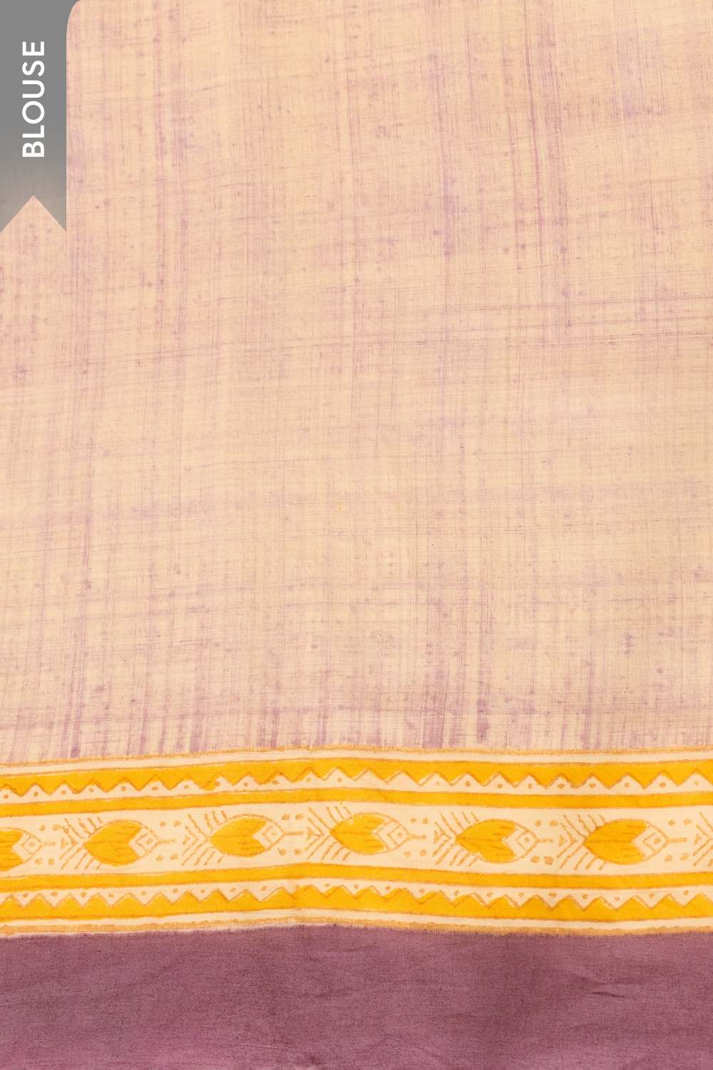 Light Yellow Mulmul Block Printed Bengal Saree image number null