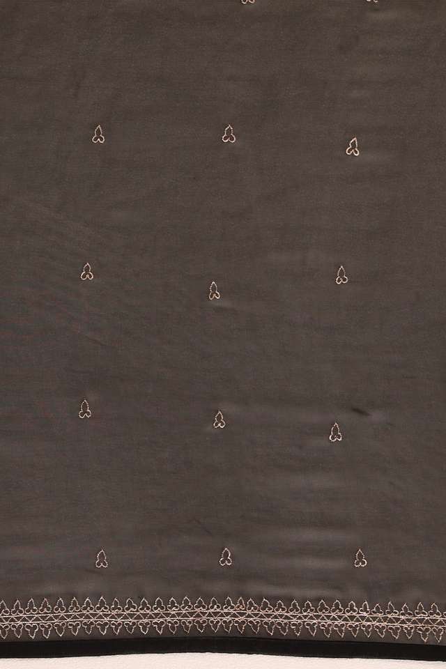 Black Bengal Viscose Georgette Aari Embroidery Saree thumbnail image number null