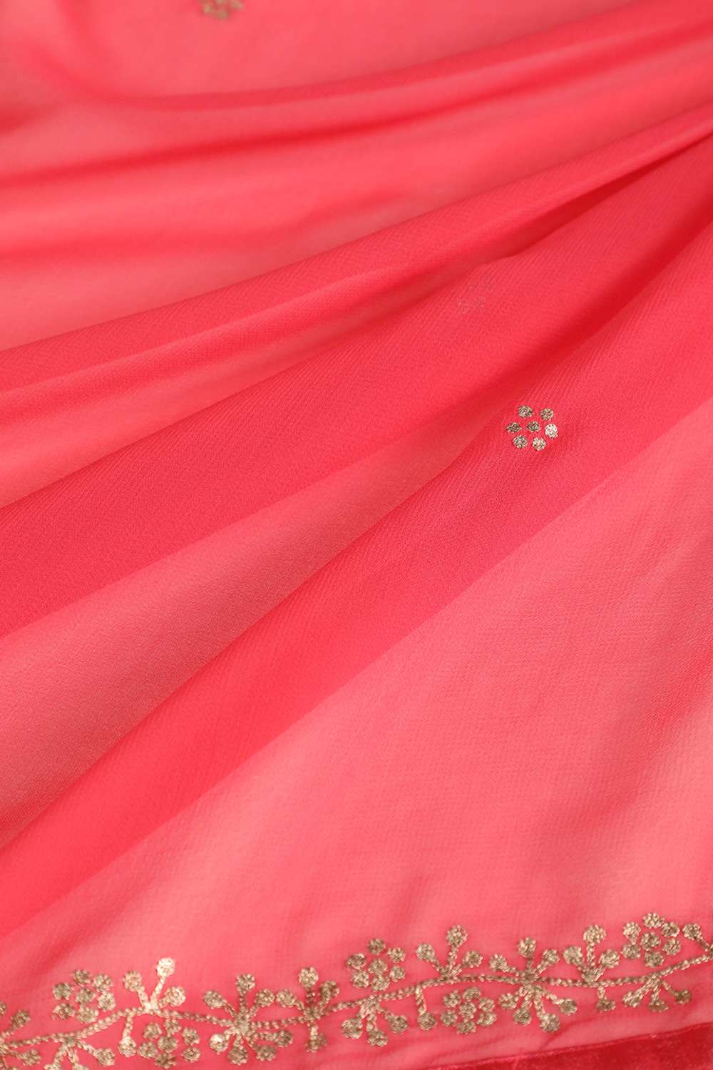 Pink Bengal Viscose Georgette Aari Embroidery Saree image number null