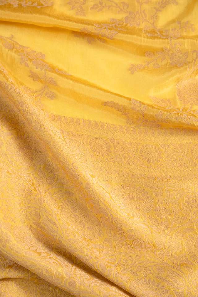 Yellow Woven Luxe Saree thumbnail image number null