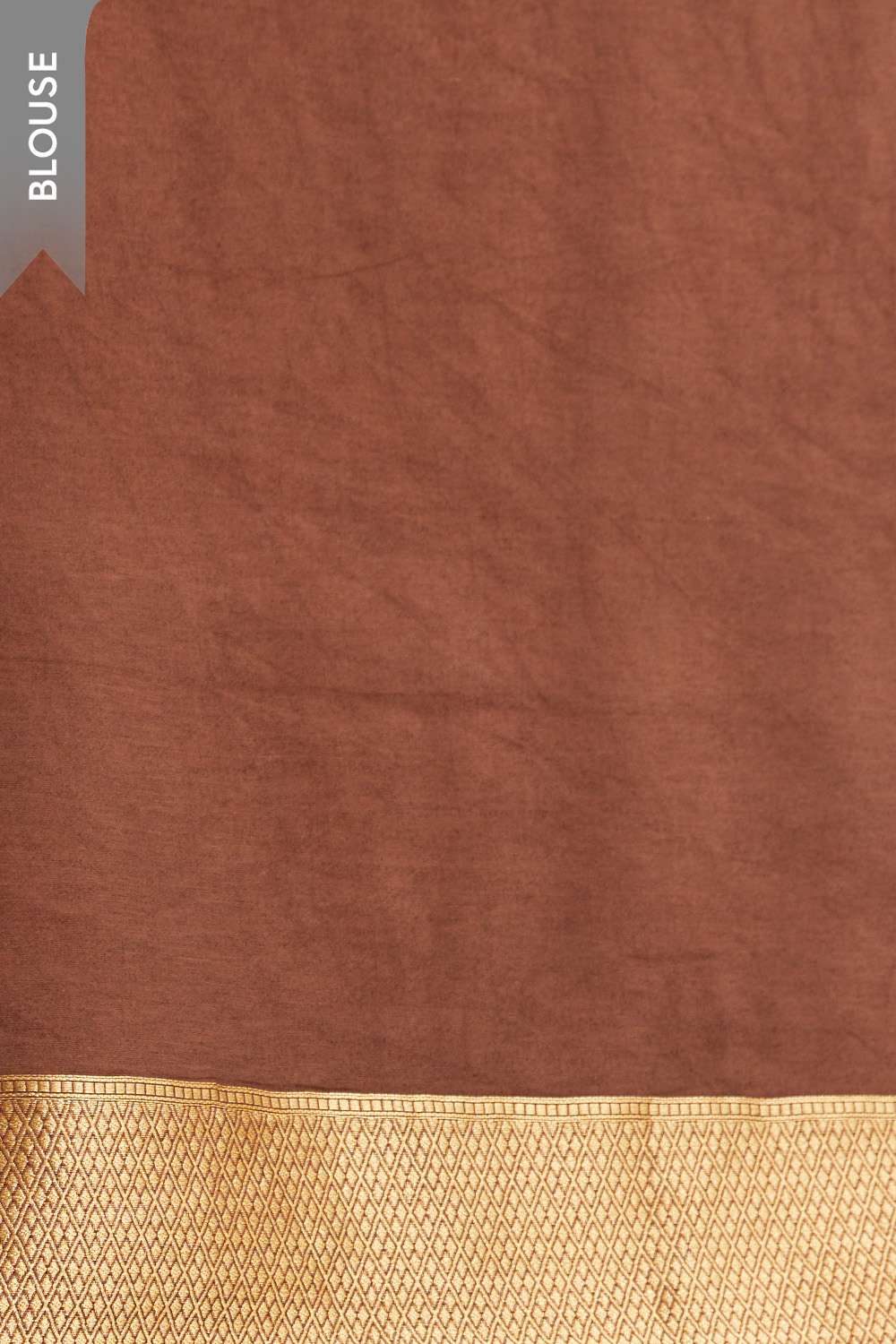 Brown Woven Viscose Luxe Saree image number null