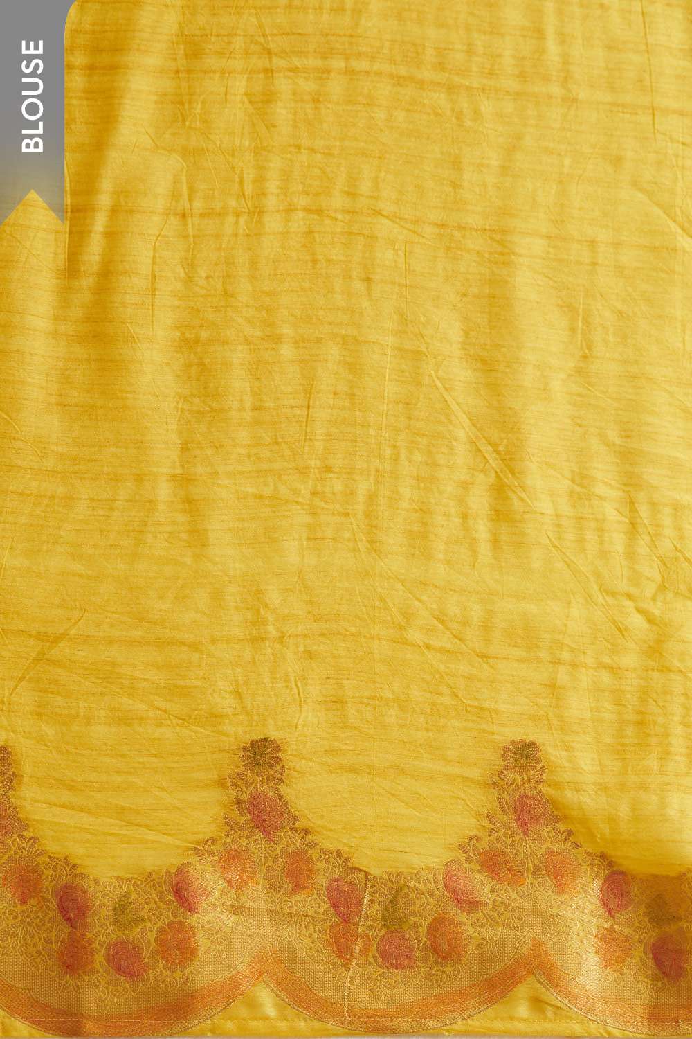 Yellow Woven Viscose Luxe Saree image number null