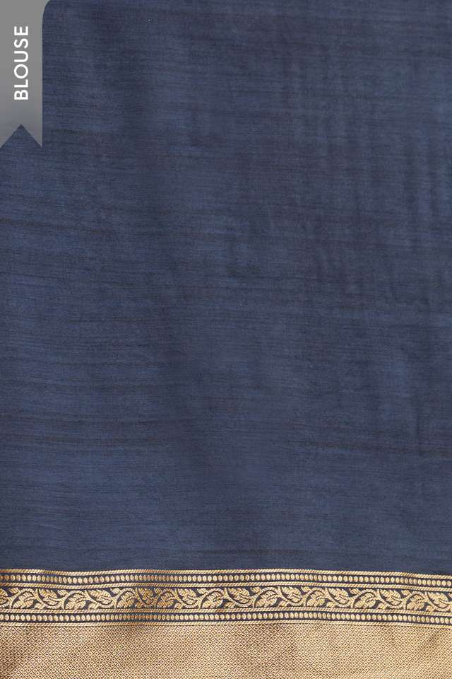 Blue Woven Viscose Luxe Saree thumbnail image number null