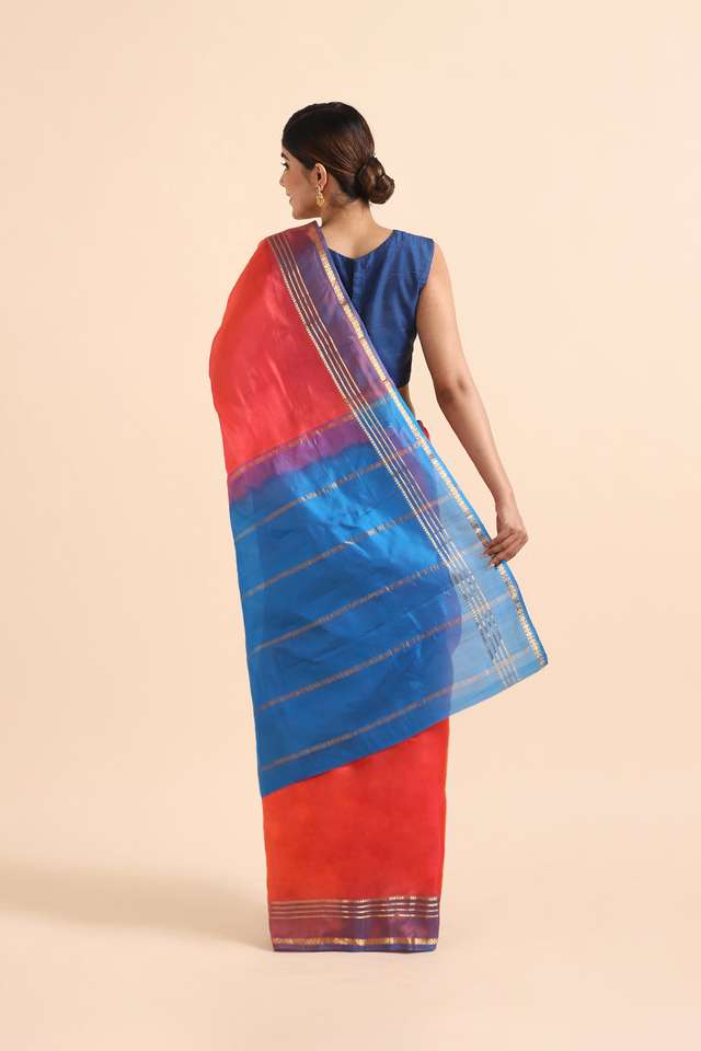 Pink Pure Silk South Saree thumbnail image number null