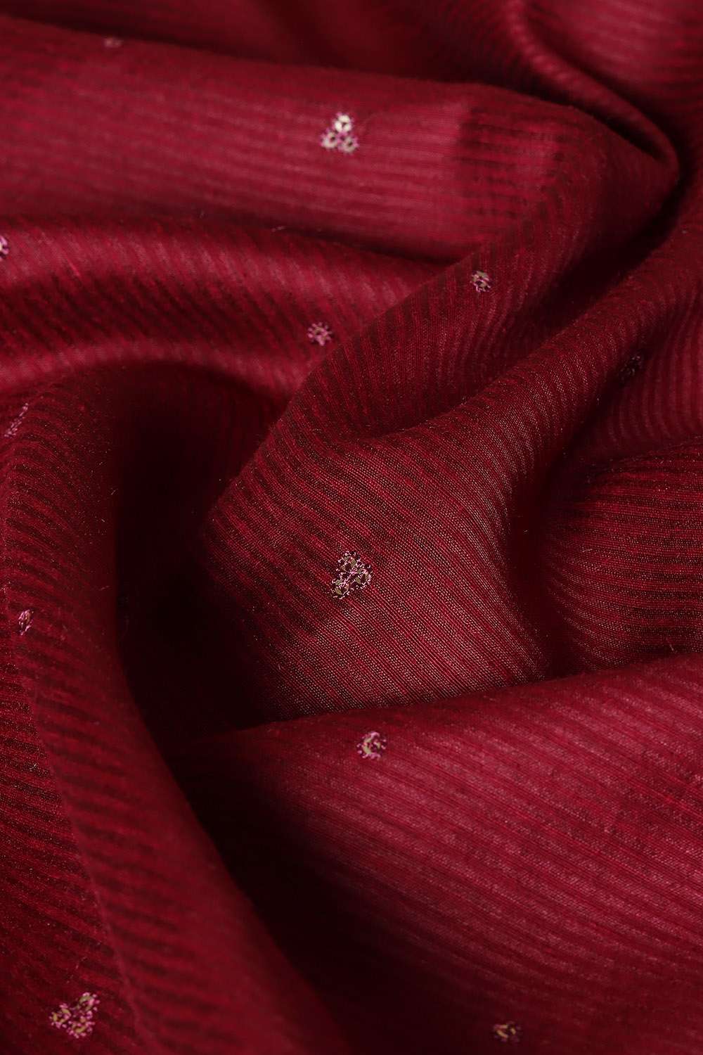 Maroon Pure Tussar Vanya Embroidered Saree image number null