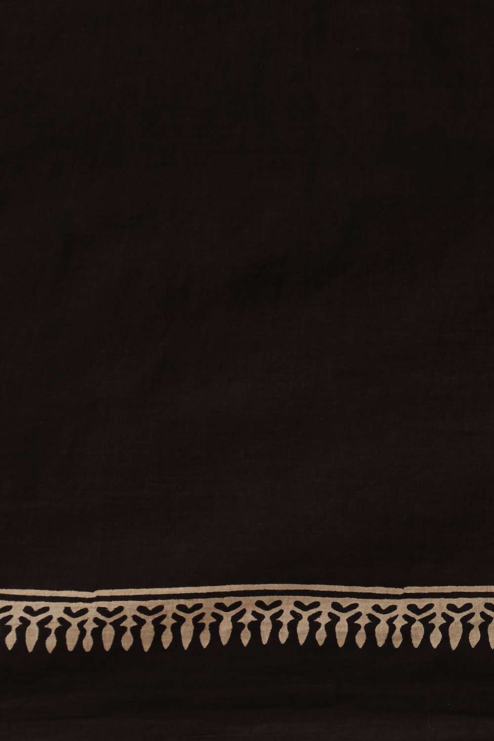Black Cotton Ajrakh Saree image number null