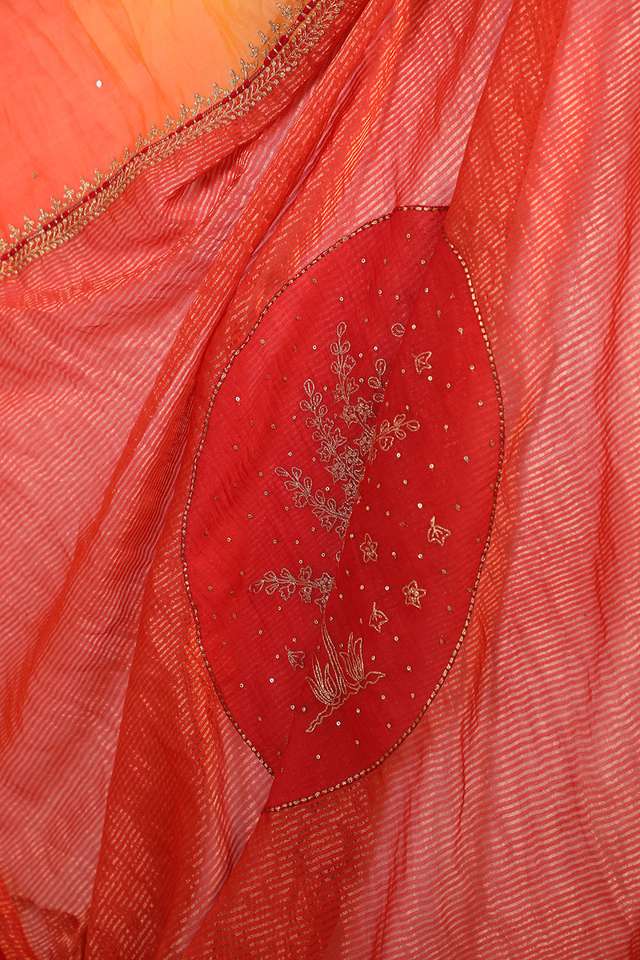 Multicoloured Pure Silk Cotton Embroidery Saree thumbnail image number null