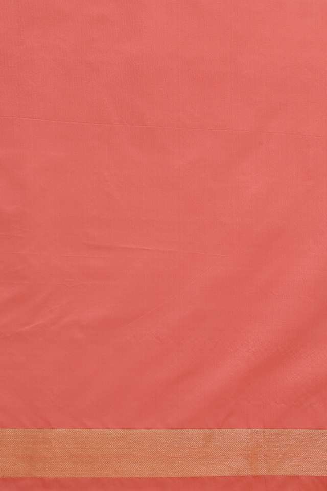 Peach Pure Silk Brocade Banarasi Saree thumbnail image number null