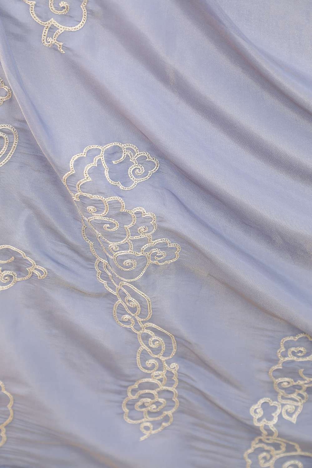 Blue Woven Viscose Tissue Saree image number null