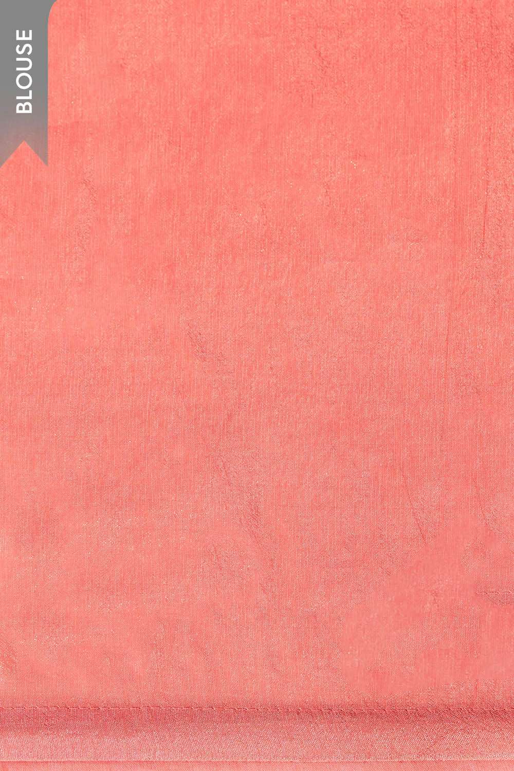 Pink Viscose Tissue Applique Saree image number null
