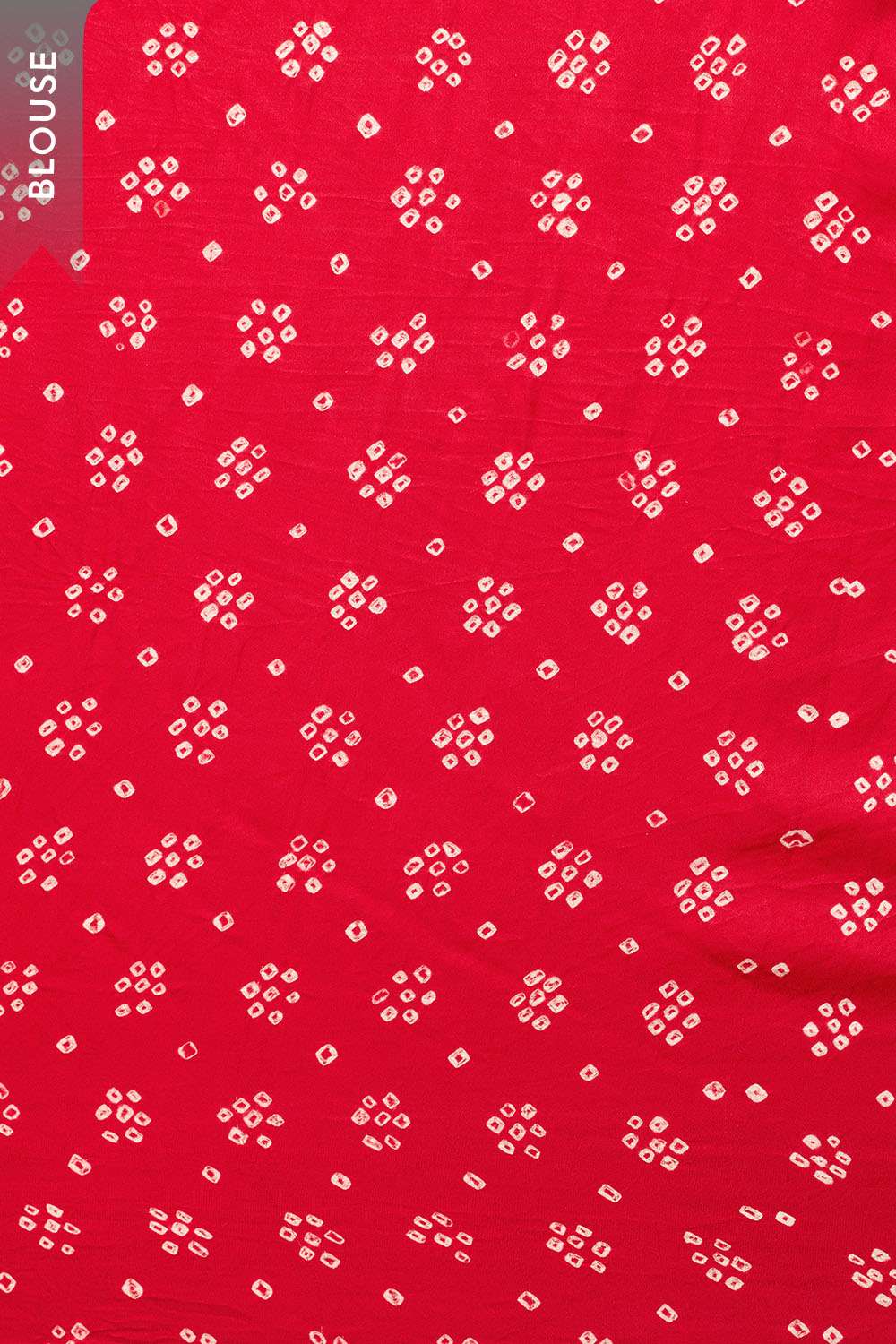 Red Gujarat Pure Silk Tie & Dye Bandhani Saree image number null