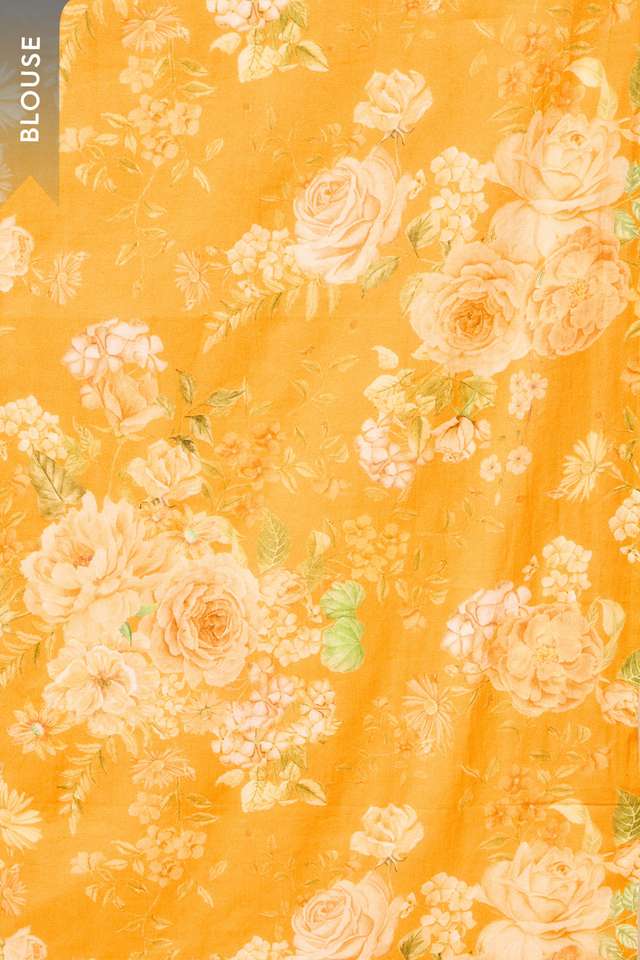 Yellow Pure Kota Embroidered Saree thumbnail image number null