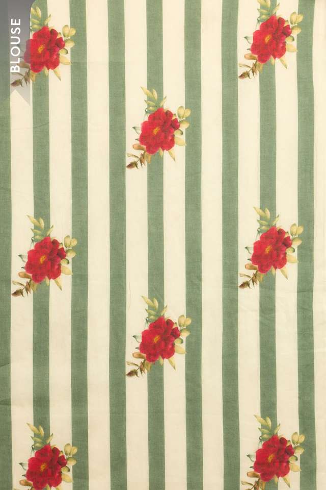 Off White Pure Kota Embroidered Saree thumbnail image number null