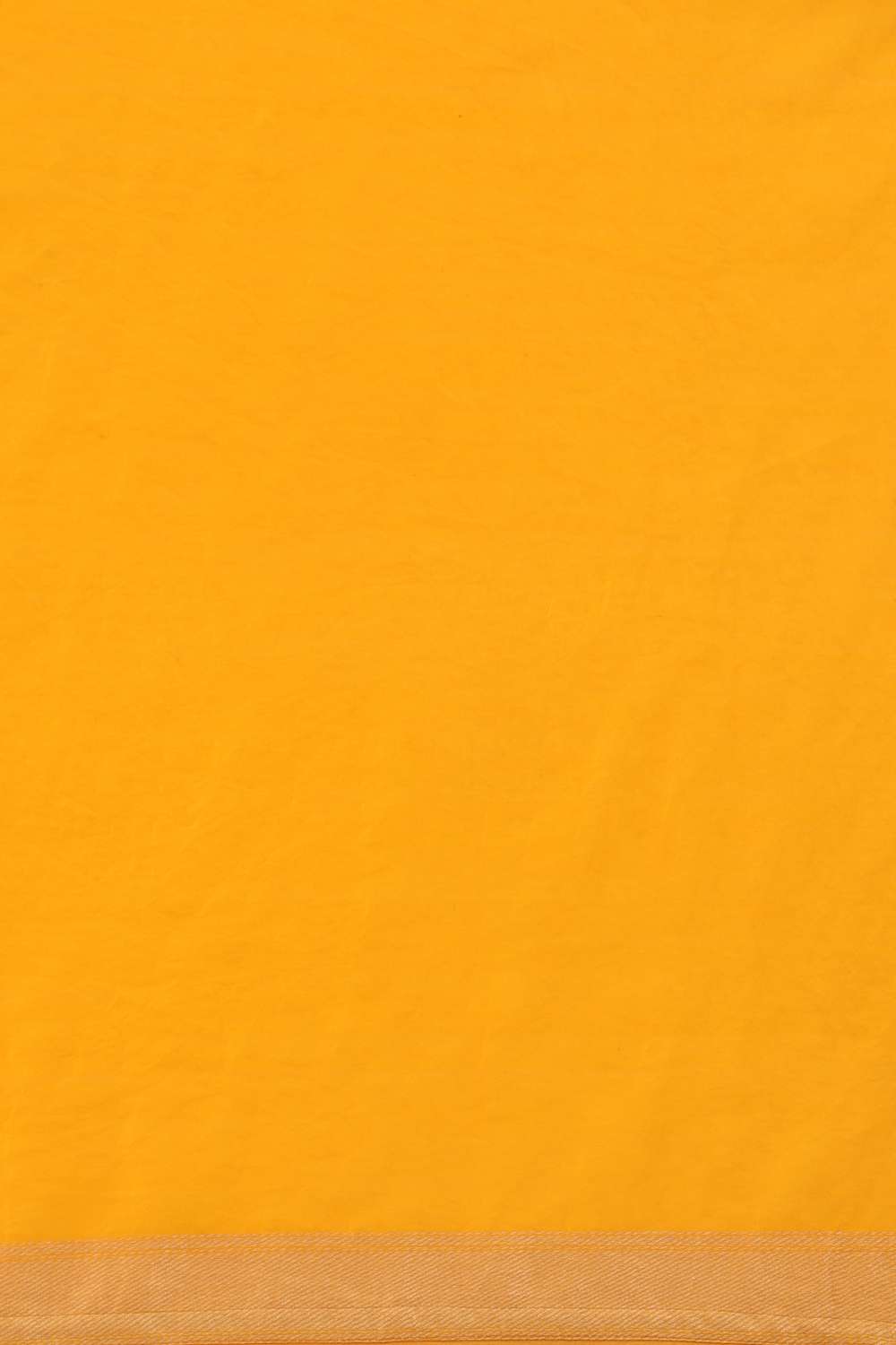 Yellow Pure Silk Organza Embroidery Banarasi Saree image number null