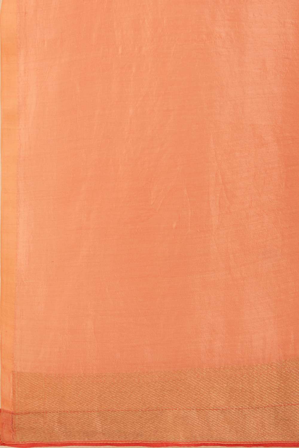 Light Orange Pure Silk Organza Banaras Saree image number null