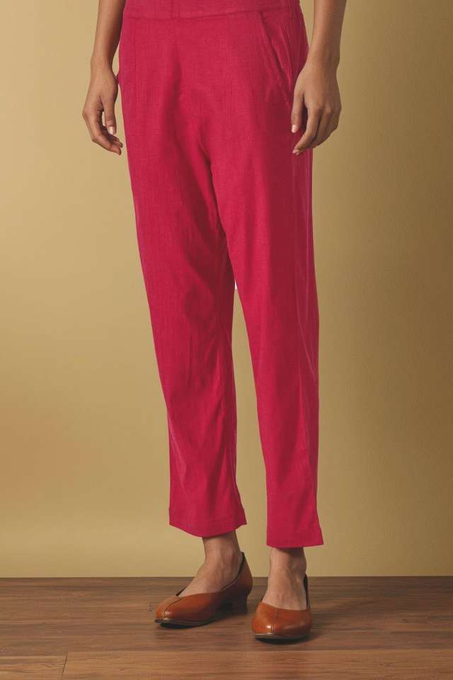 Pink Viscose Woven Trouser thumbnail image number null