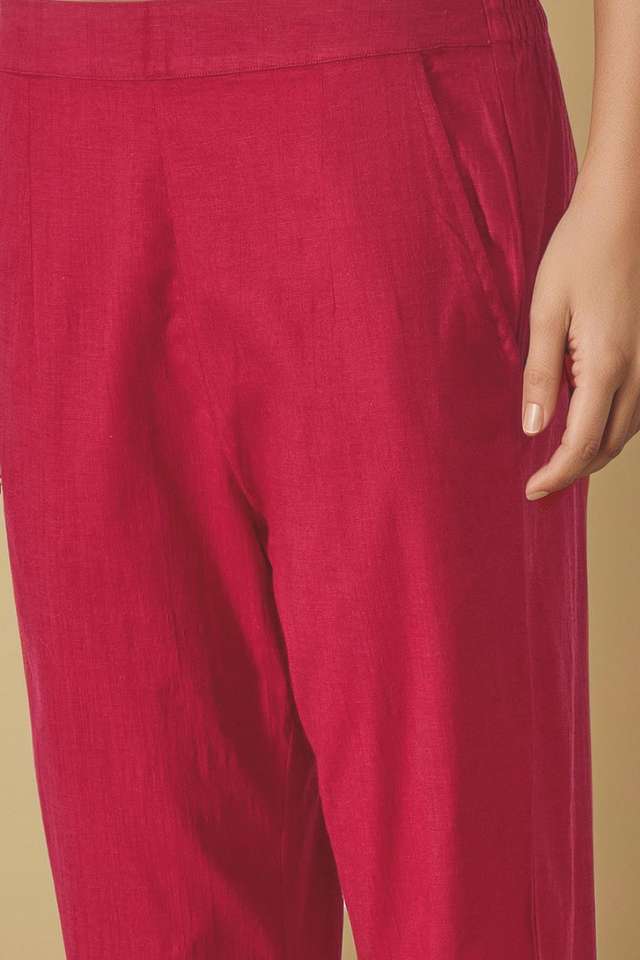 Pink Viscose Woven Trouser thumbnail image number null