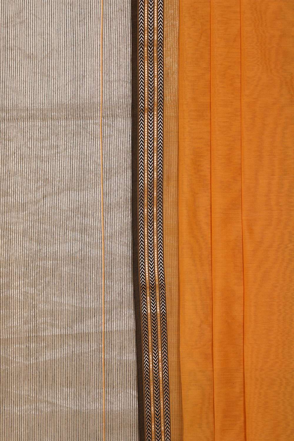 Brown Woven Pure Silk Tissue Unstitched Suit Set image number null